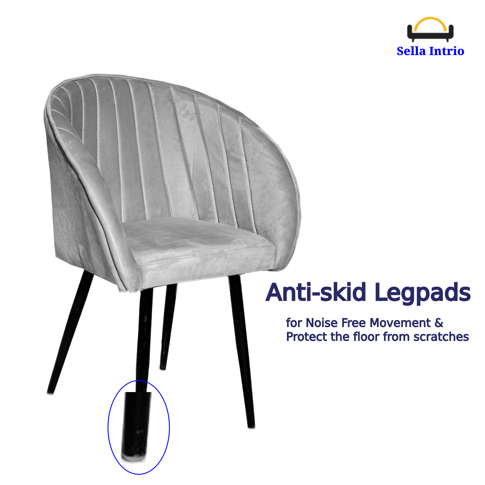 6 Right 45 grey anti skid